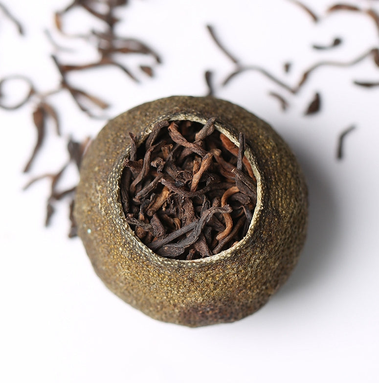 2021 Tianma Mini Tangerine Stuffed Menghai Ripe Pu-erh Tea (citrus)