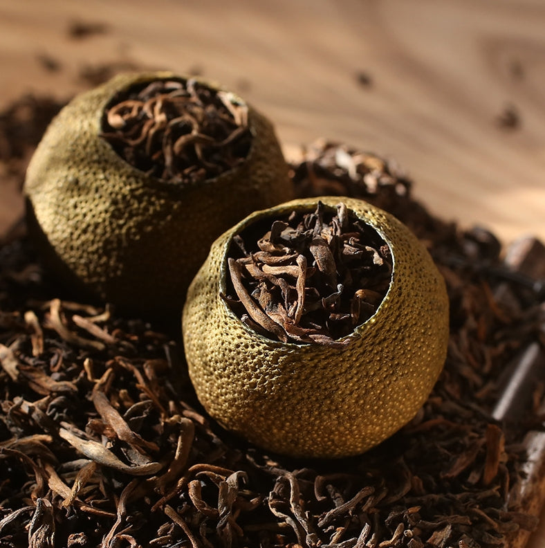 2021 Tianma Mini Tangerine Stuffed Menghai Ripe Pu-erh Tea (citrus)