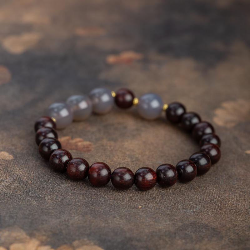 Natural Indian Small Leaf Rosewood bracelet - Spiritual Protection【MXX】