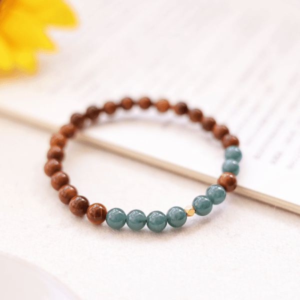 Luminous Glow - The Turquoise and Natural KUKA Bead of Love Handmade Bracelet【QY】