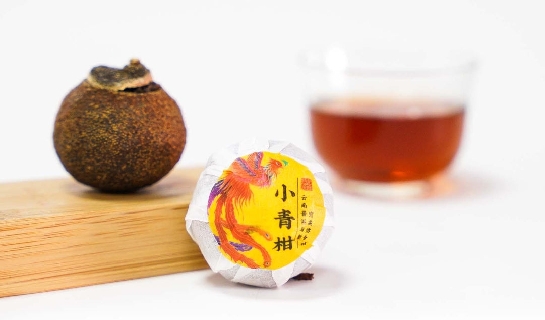 Menghai Aged Loose Leaf Pu-Erh Tea Stuffed Green Mandarins