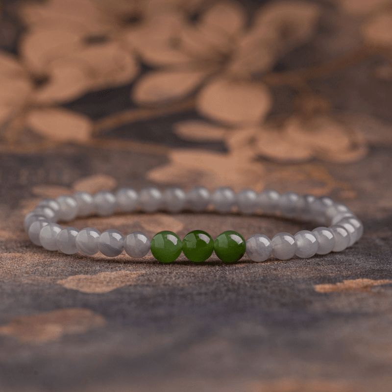 Natural Hetian Jade Smoke Purple Jade Bracelet - Feminine Energy【MXX】