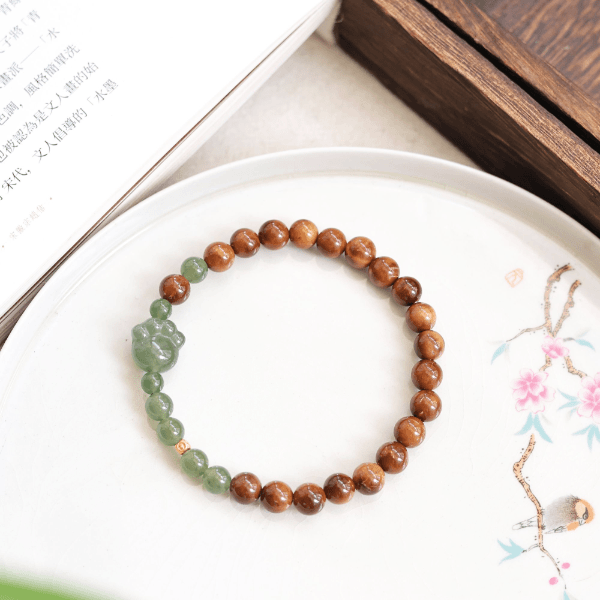 KUKA Bead & Cat's Paw Hetian Jade  - The Anxiety Bracelet【QY】